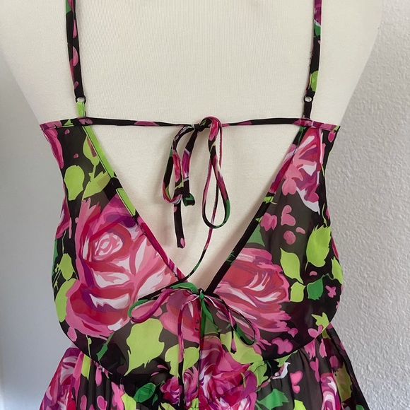 Betsey Johnson, floral, intimates romper - Picture 5 of 7